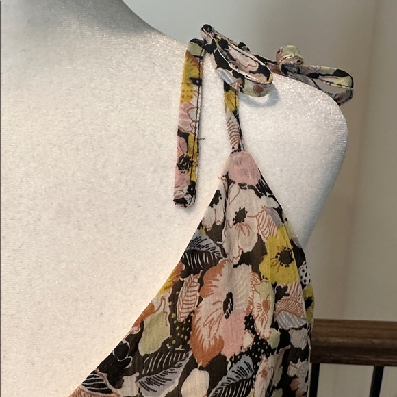 Vici Floral Print Chiffon Midi Dress. Size XL - Picture 5 of 7